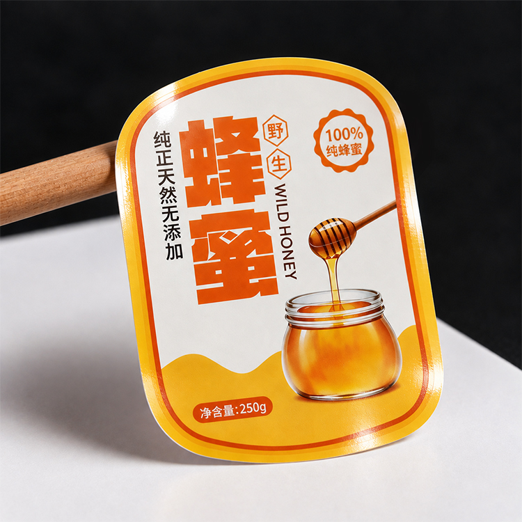 铜版纸过油光模切不干胶定制彩色印刷logo产品贴纸食品日化异形标签定做